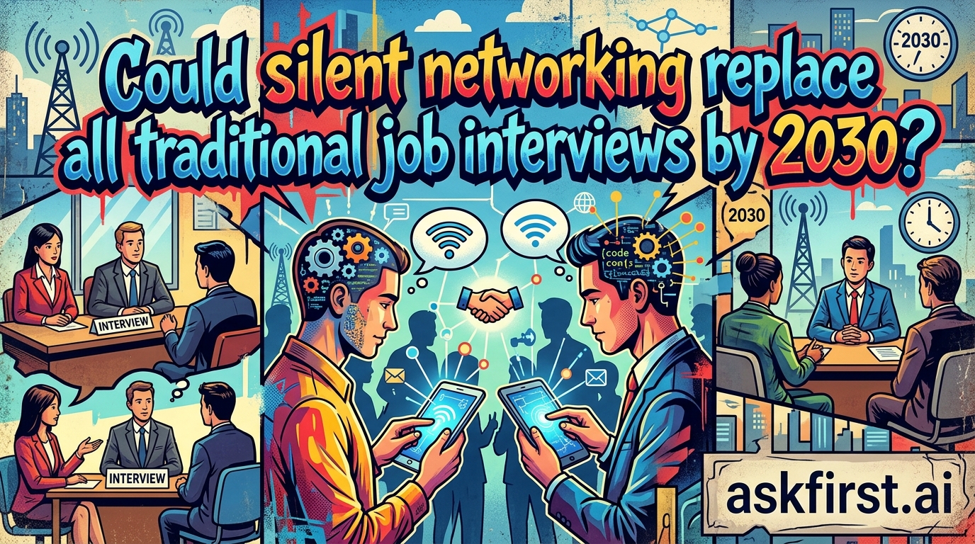 Could silent networking replace all traditional job interviews by 2030? Could silent networking replace all traditional job interviews by 2030?