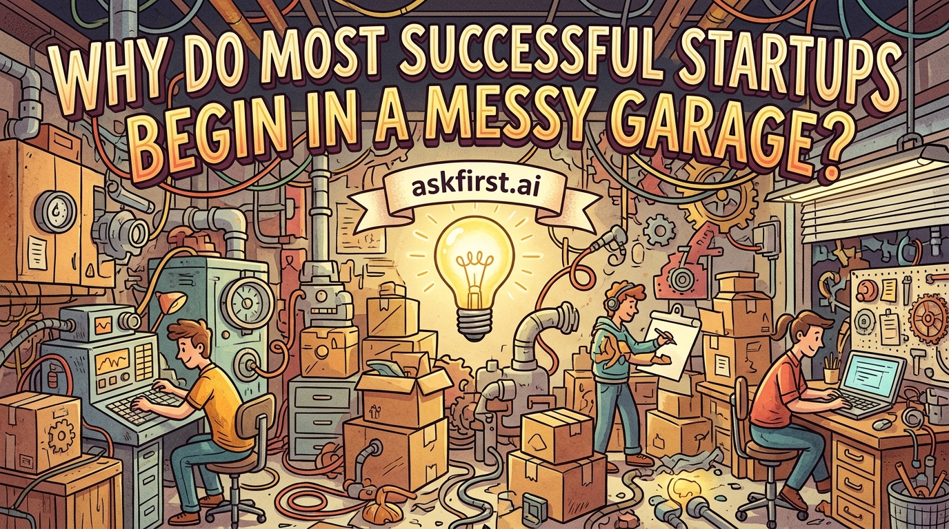 Why do most successful startups begin in a messy garage? Why do most successful startups begin in a messy garage?