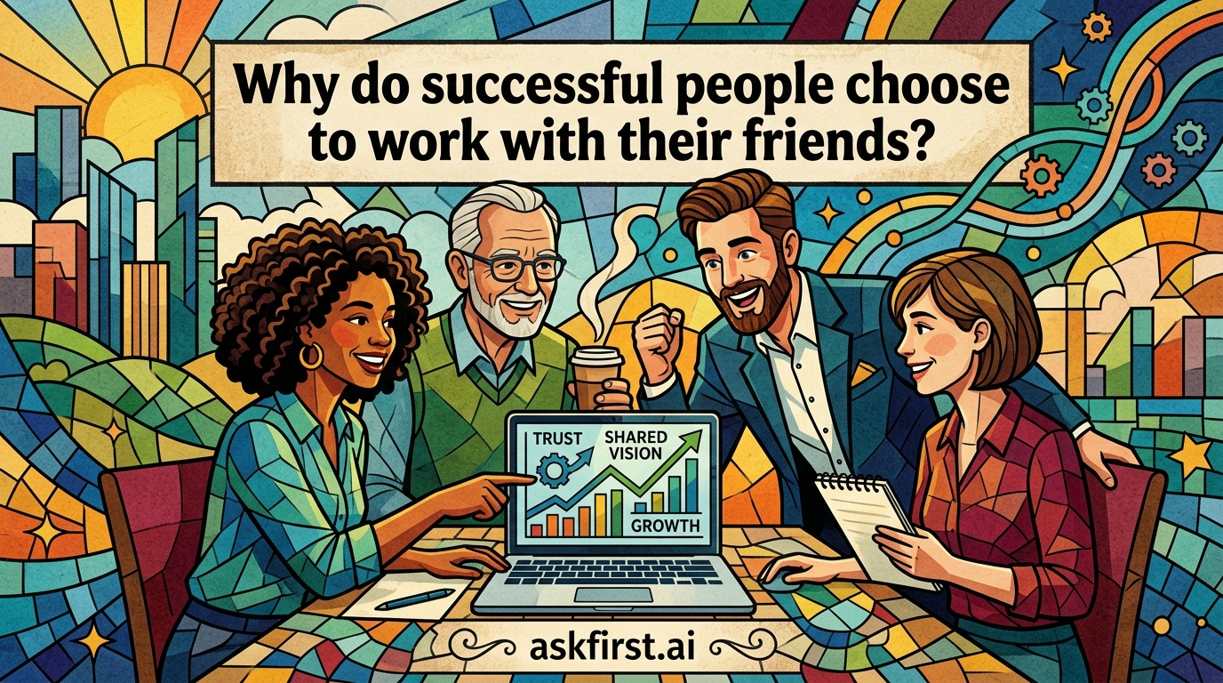 Why do successful people choose to work with their friends? Why do successful people choose to work with their friends?