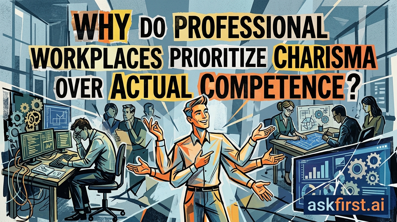 Why do professional workplaces prioritize charisma over actual competence? Why do professional workplaces prioritize charisma over actual competence?