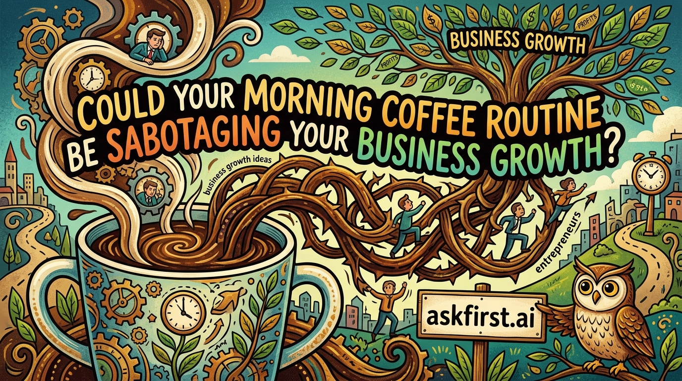 Could your morning coffee routine be sabotaging your business growth? Could your morning coffee routine be sabotaging your business growth?