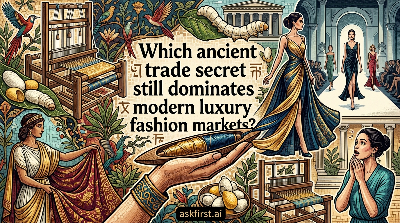 Which ancient trade secret still dominates modern luxury fashion markets? Which ancient trade secret still dominates modern luxury fashion markets?