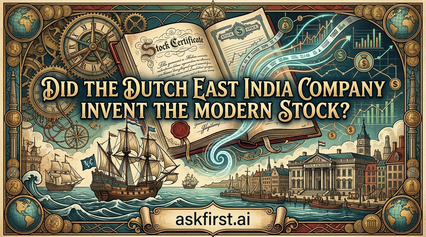 Did the Dutch East India Company invent the modern stock? Did the Dutch East India Company invent the modern stock?