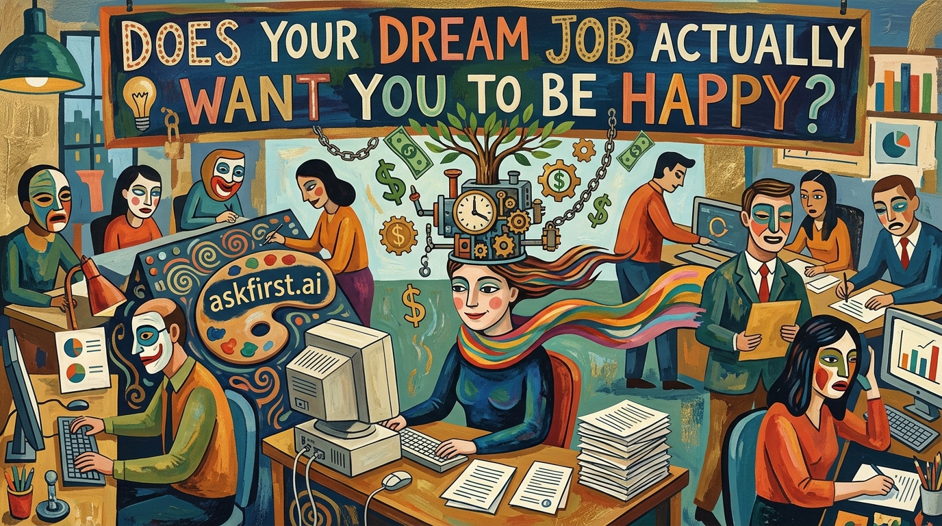 Does your dream job actually want you to be happy? Does your dream job actually want you to be happy?