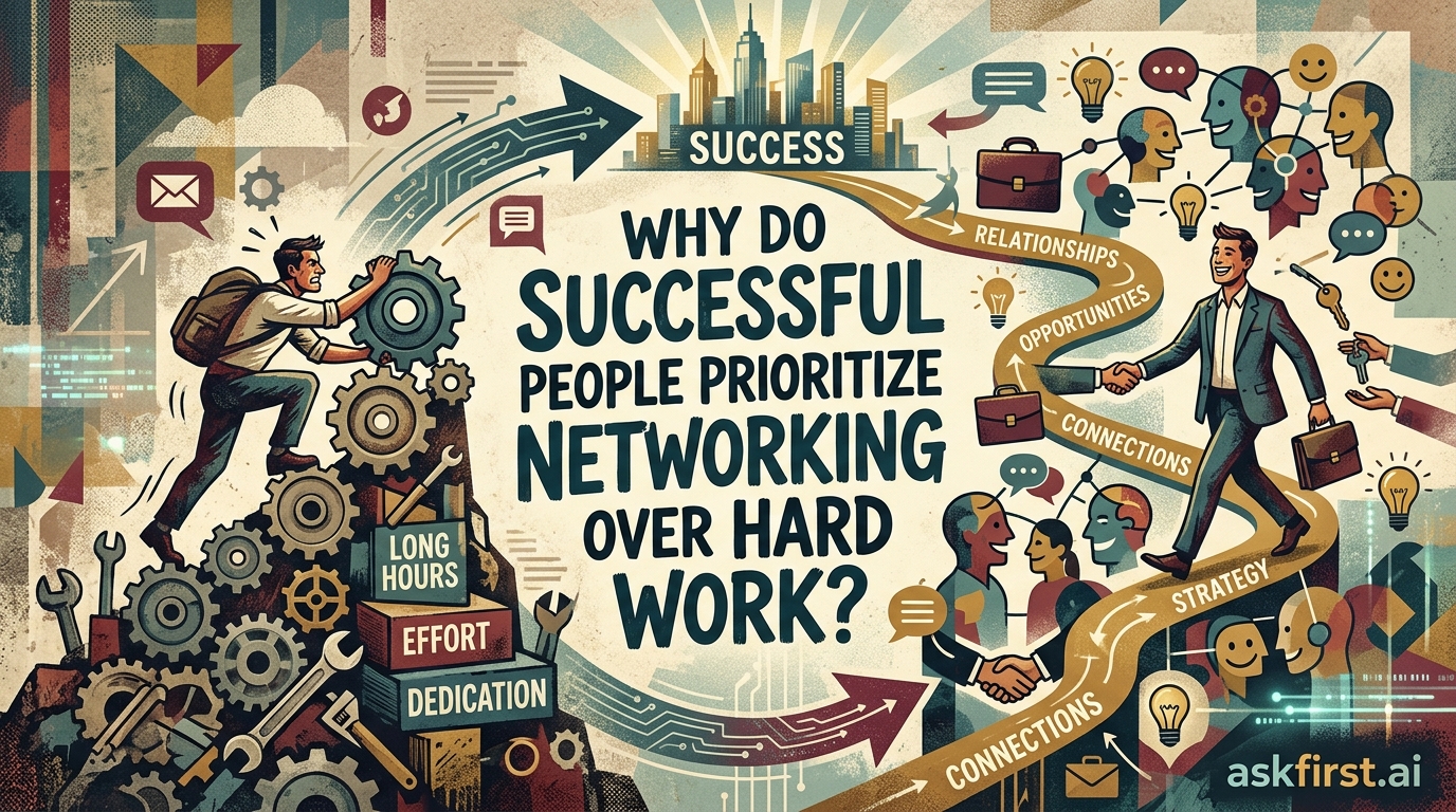 Why do successful people prioritize networking over hard work? Why do successful people prioritize networking over hard work?