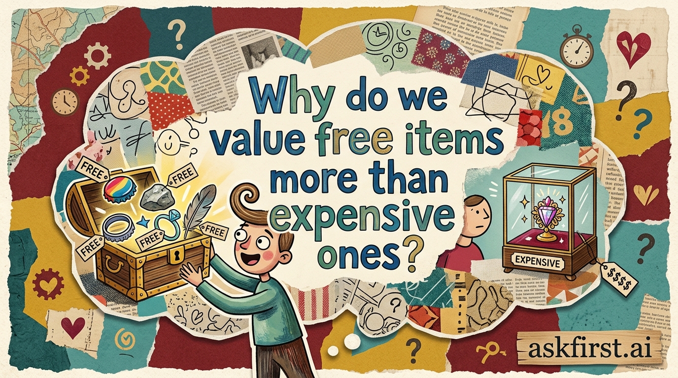 Why do we value free items more than expensive ones? Why do we value free items more than expensive ones?