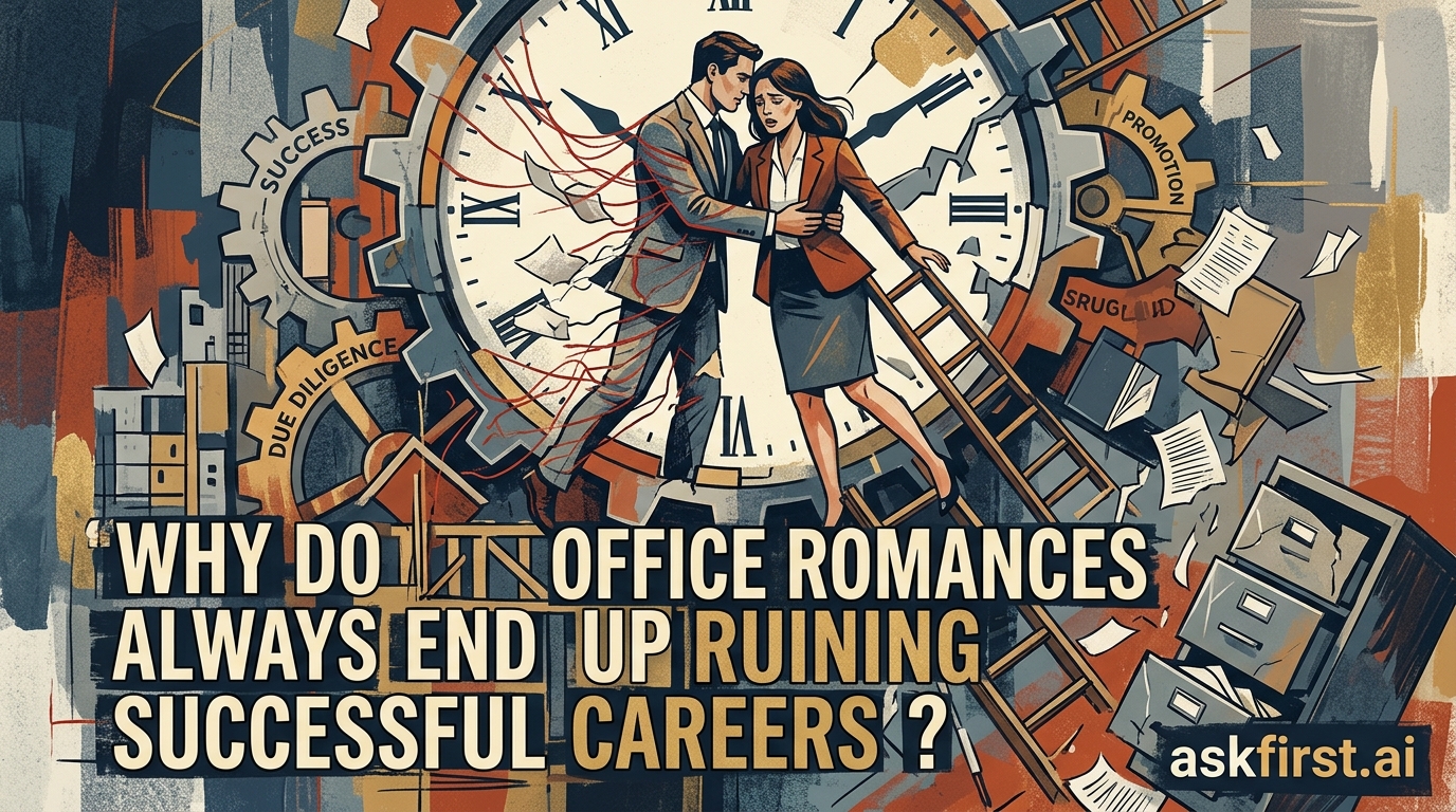 Why do office romances always end up ruining successful careers? Why do office romances always end up ruining successful careers?