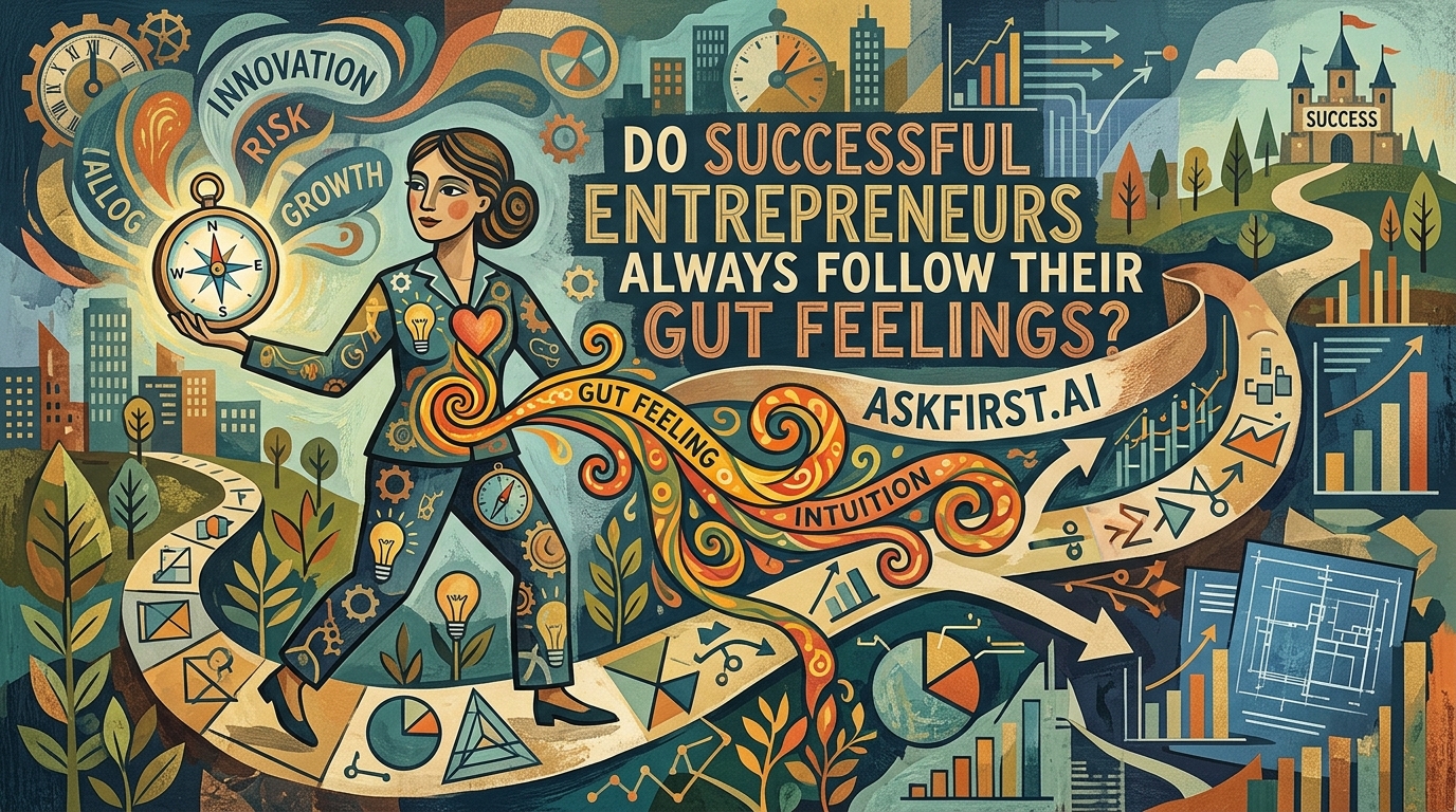 Do successful entrepreneurs always follow their gut feelings? Do successful entrepreneurs always follow their gut feelings?