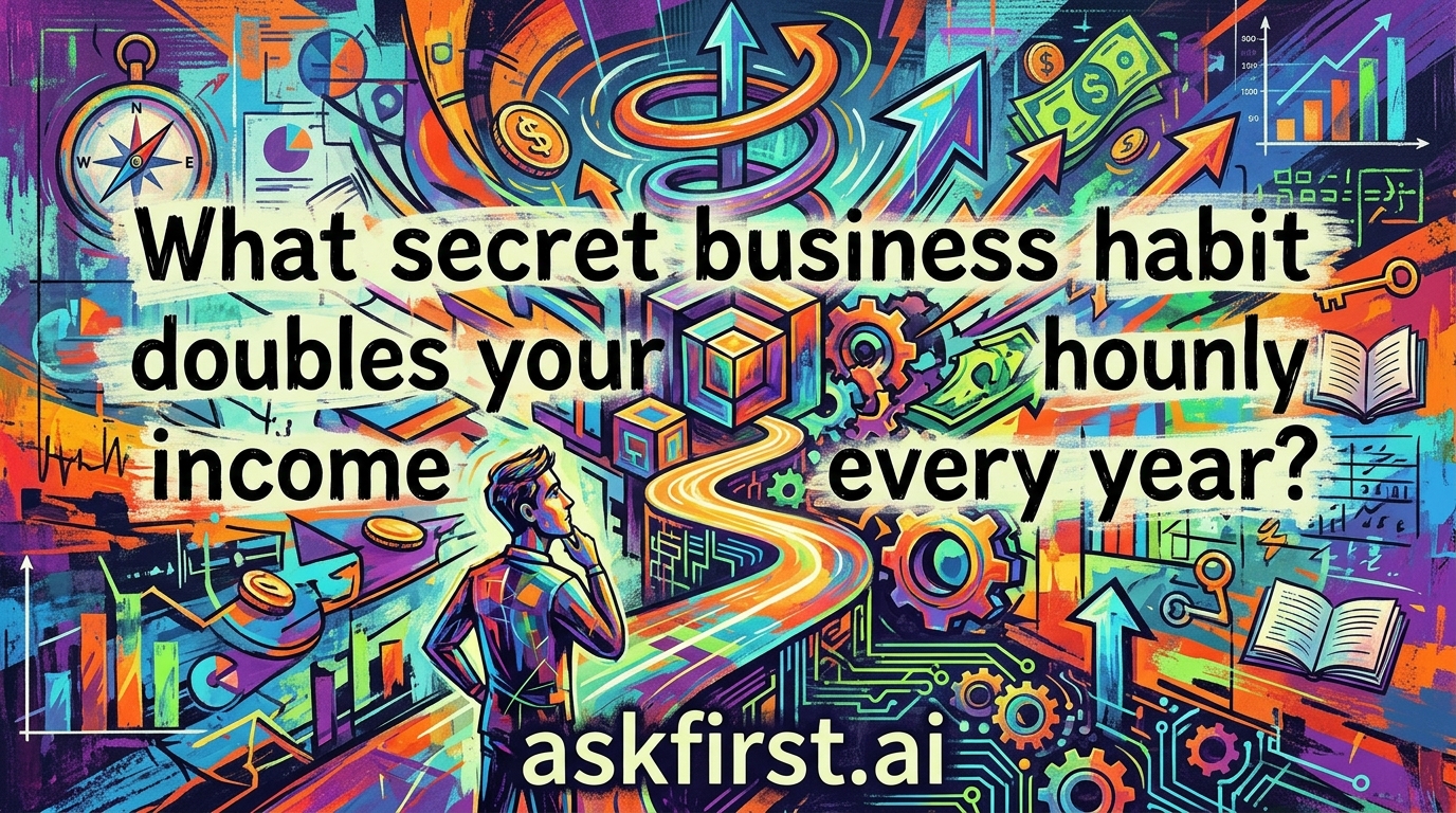 What secret business habit doubles your hourly income every year? What secret business habit doubles your hourly income every year?