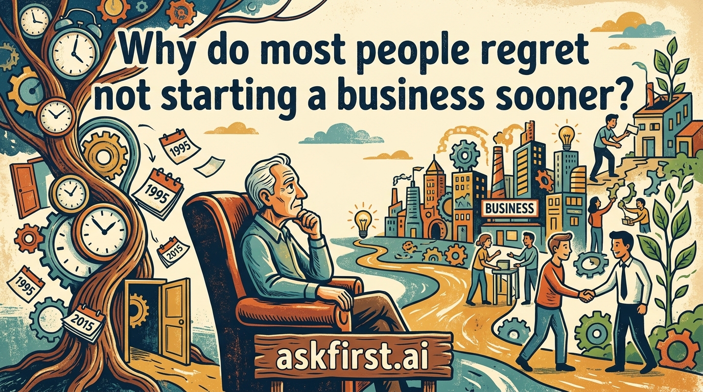 Why do most people regret not starting a business sooner? Why do most people regret not starting a business sooner?