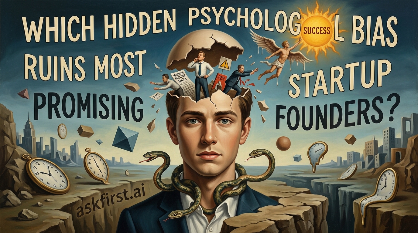 Which hidden psychological bias ruins most promising startup founders? Which hidden psychological bias ruins most promising startup founders?