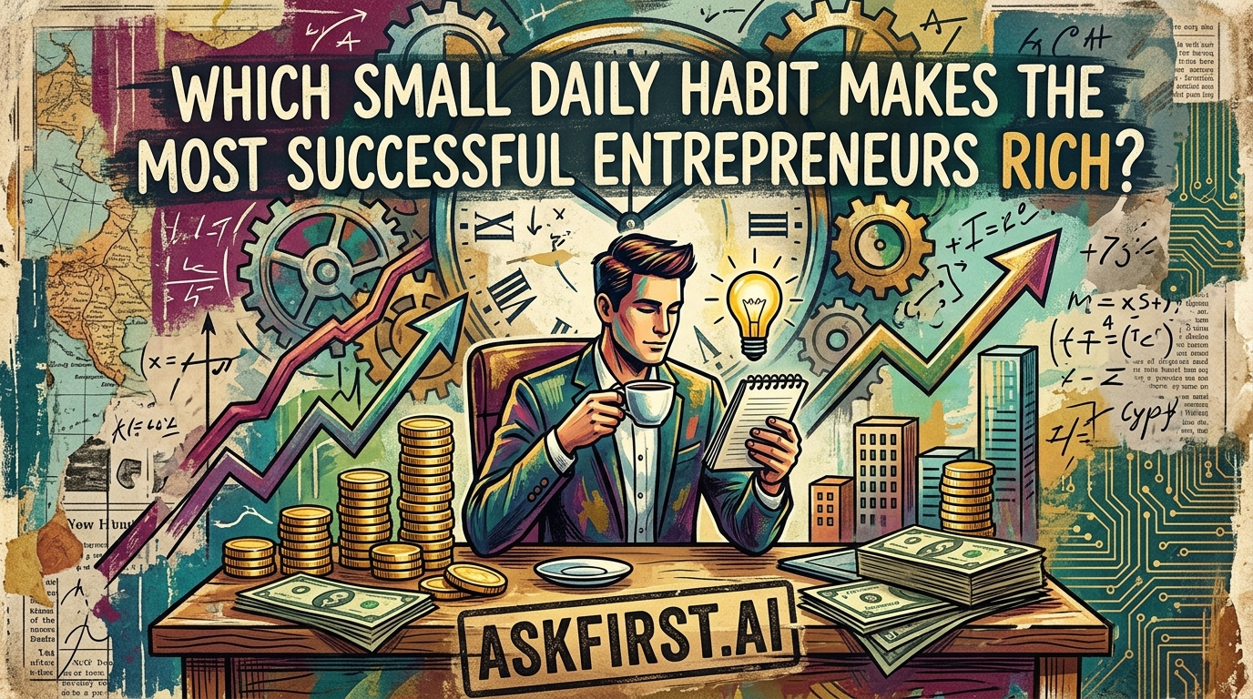 Which small daily habit makes the most successful entrepreneurs rich? Which small daily habit makes the most successful entrepreneurs rich?