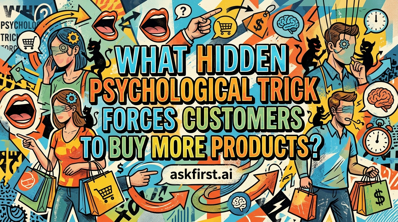 What hidden psychological trick forces customers to buy more products? What hidden psychological trick forces customers to buy more products?