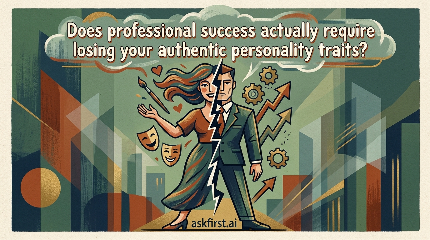 Does professional success actually require losing your authentic personality traits? Does professional success actually require losing your authentic personality traits?