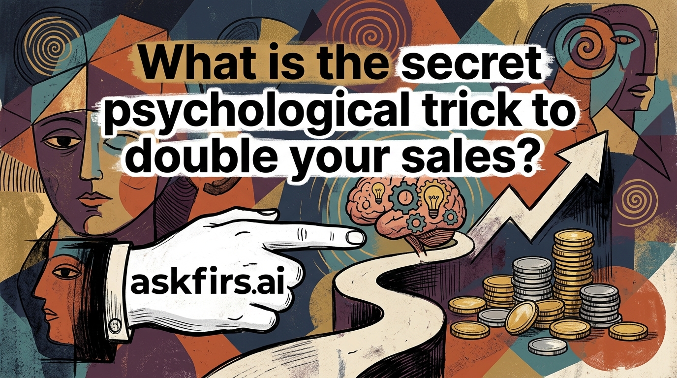 What is the secret psychological trick to double your sales? What is the secret psychological trick to double your sales?