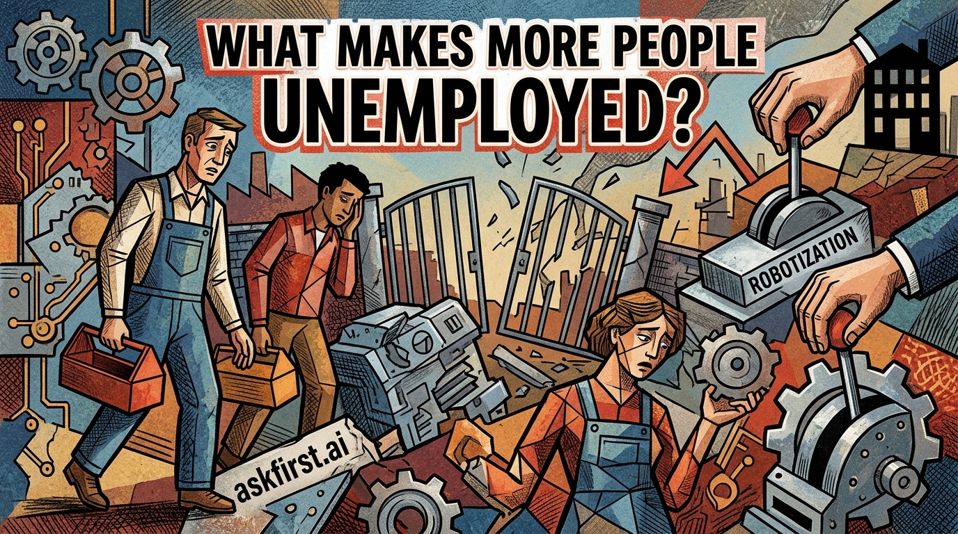 What makes more people unemployed? What makes more people unemployed?