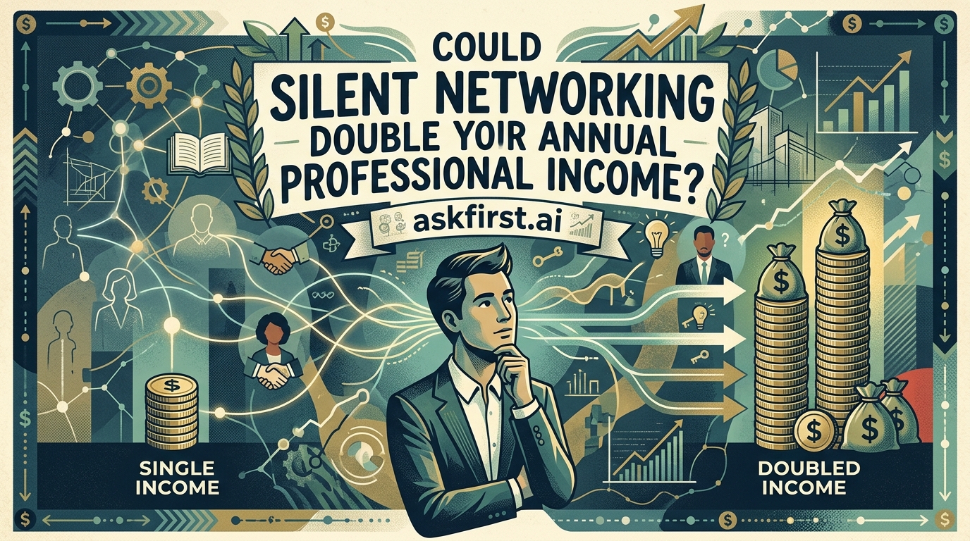 Could silent networking double your annual professional income? Could silent networking double your annual professional income?
