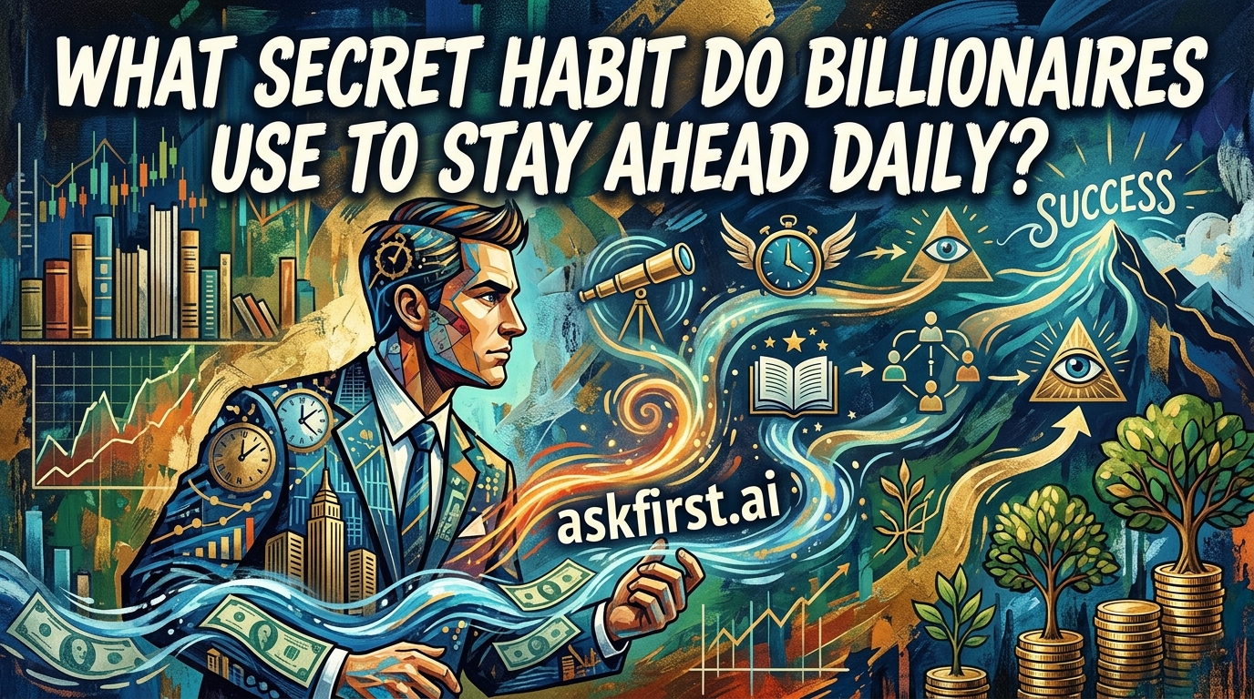 What secret habit do billionaires use to stay ahead daily? What secret habit do billionaires use to stay ahead daily?
