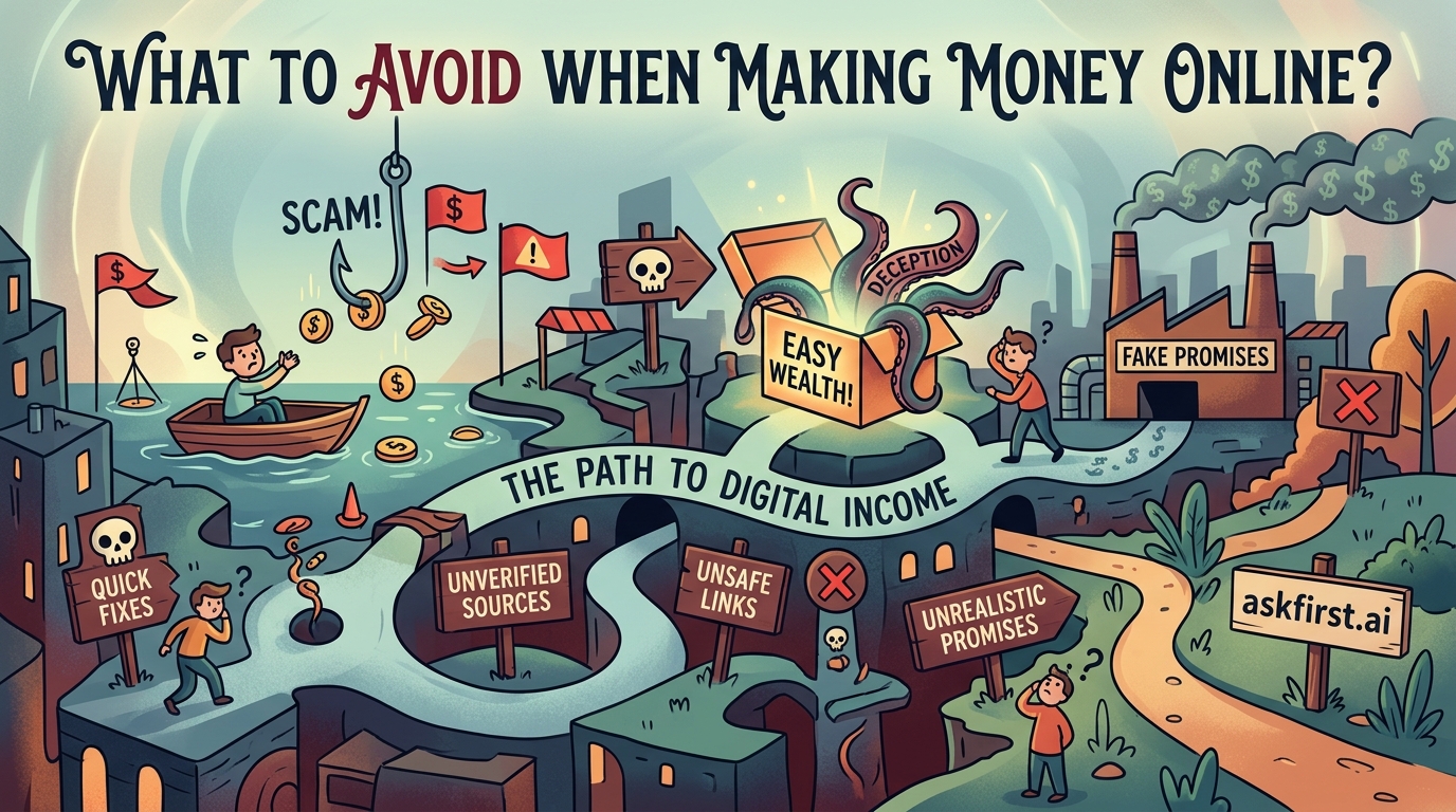 What to avoid when making money online? What to avoid when making money online?