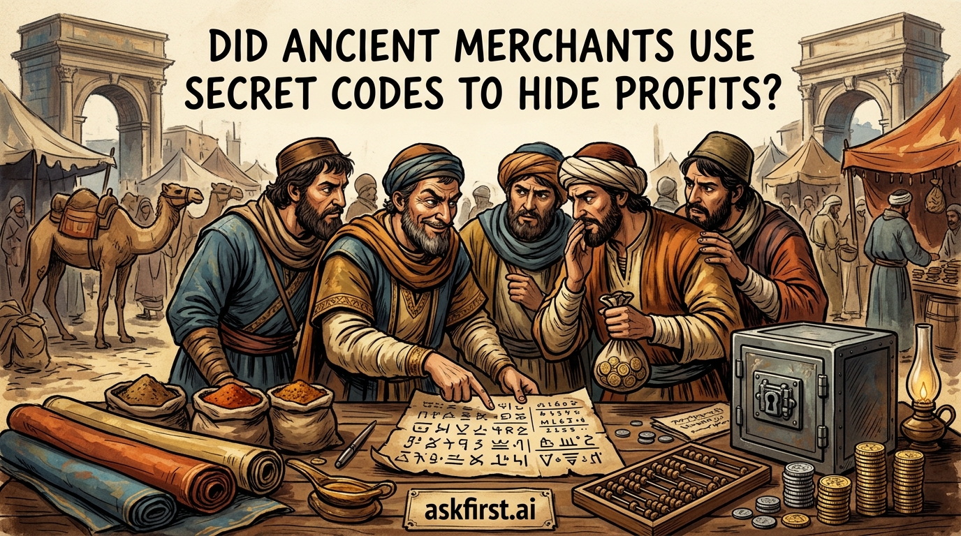 Did ancient merchants use secret codes to hide profits? Did ancient merchants use secret codes to hide profits?