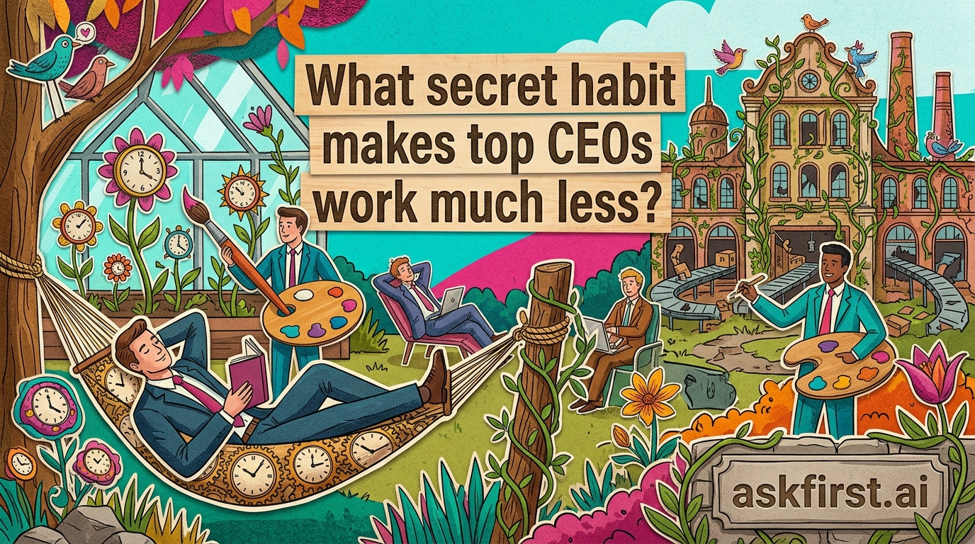 What secret habit makes top CEOs work much less? What secret habit makes top CEOs work much less?