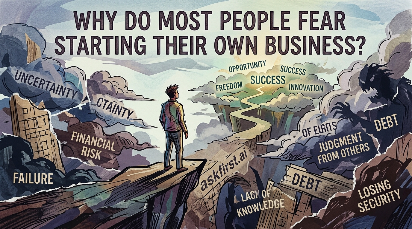 Why do most people fear starting their own business? Why do most people fear starting their own business?