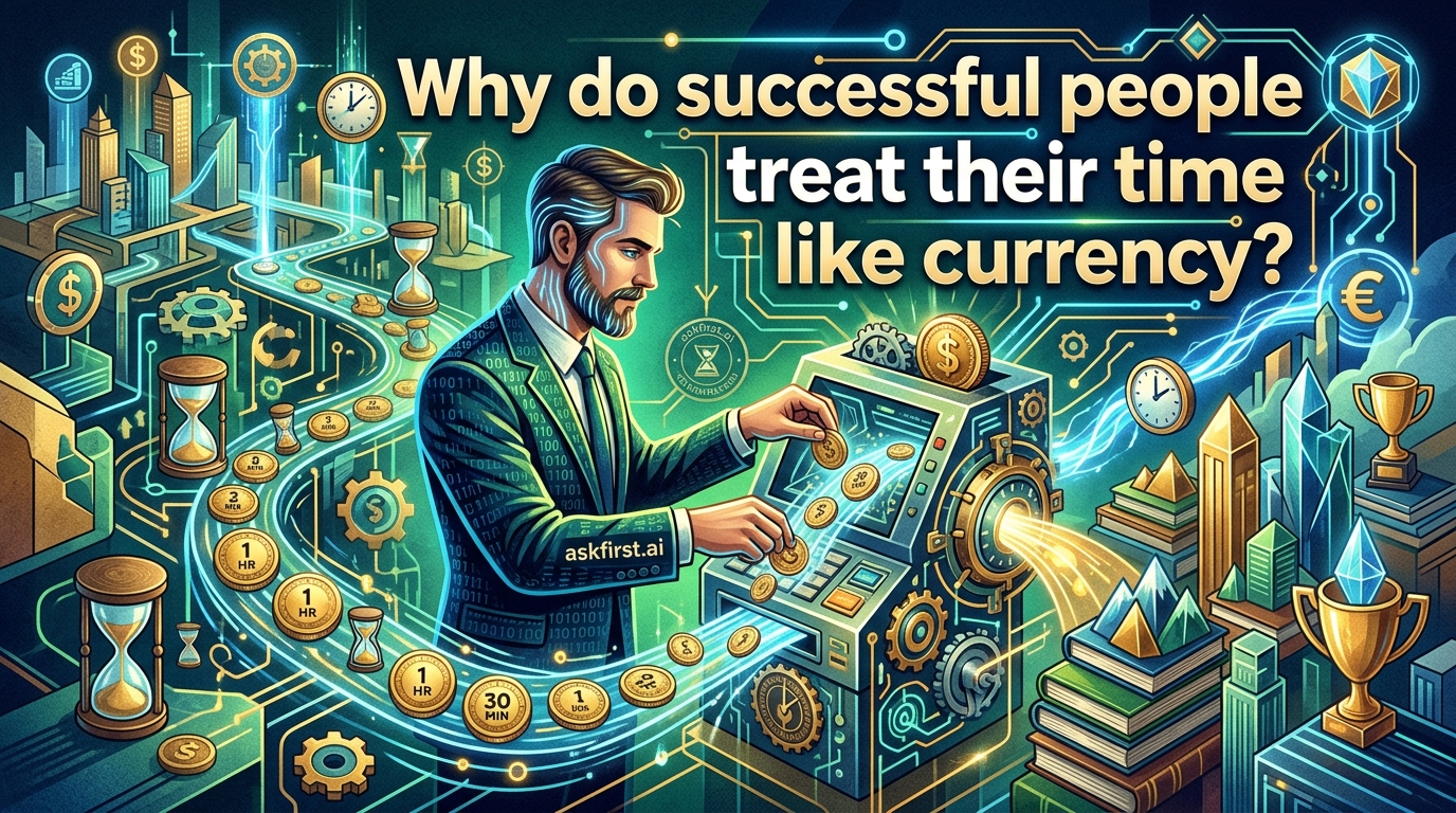 Why do successful people treat their time like currency? Why do successful people treat their time like currency?