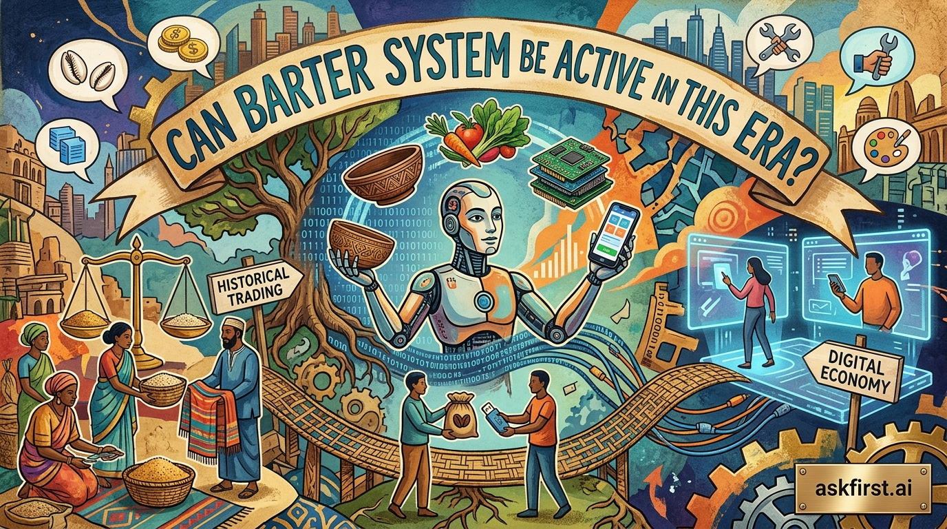 Can barter system be active in this era? Can barter system be active in this era?