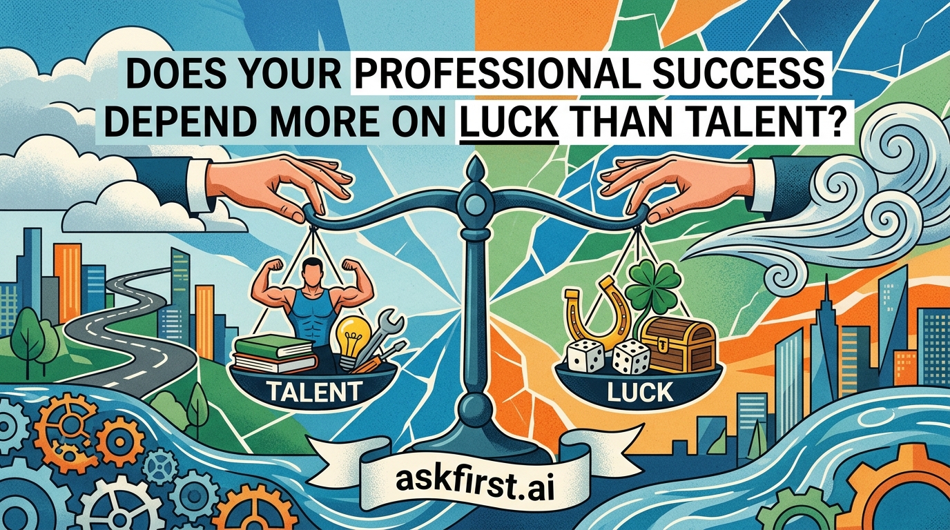 Does your professional success depend more on luck than talent? Does your professional success depend more on luck than talent?
