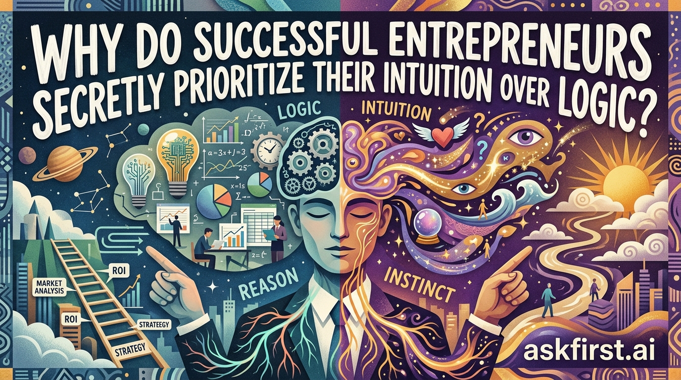 Why do successful entrepreneurs secretly prioritize their intuition over logic? Why do successful entrepreneurs secretly prioritize their intuition over logic?