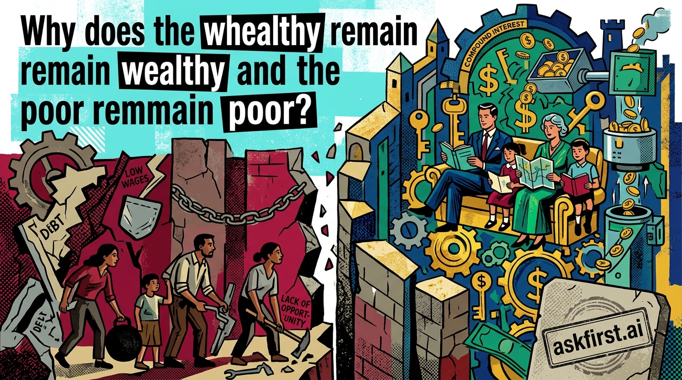 Why does the whealthy remain wealthy and the poor remain poor? Why does the whealthy remain wealthy and the poor remain poor?