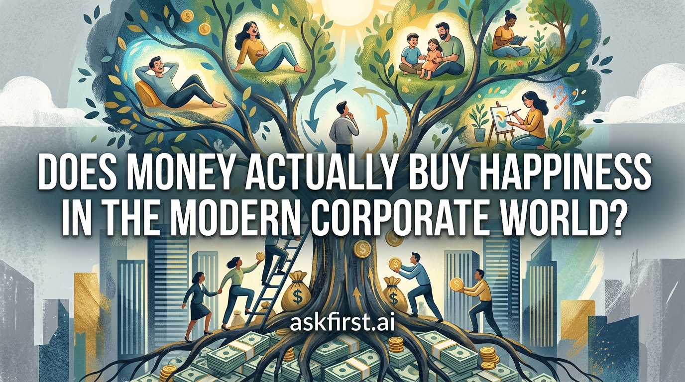 Does money actually buy happiness in the modern corporate world? Does money actually buy happiness in the modern corporate world?