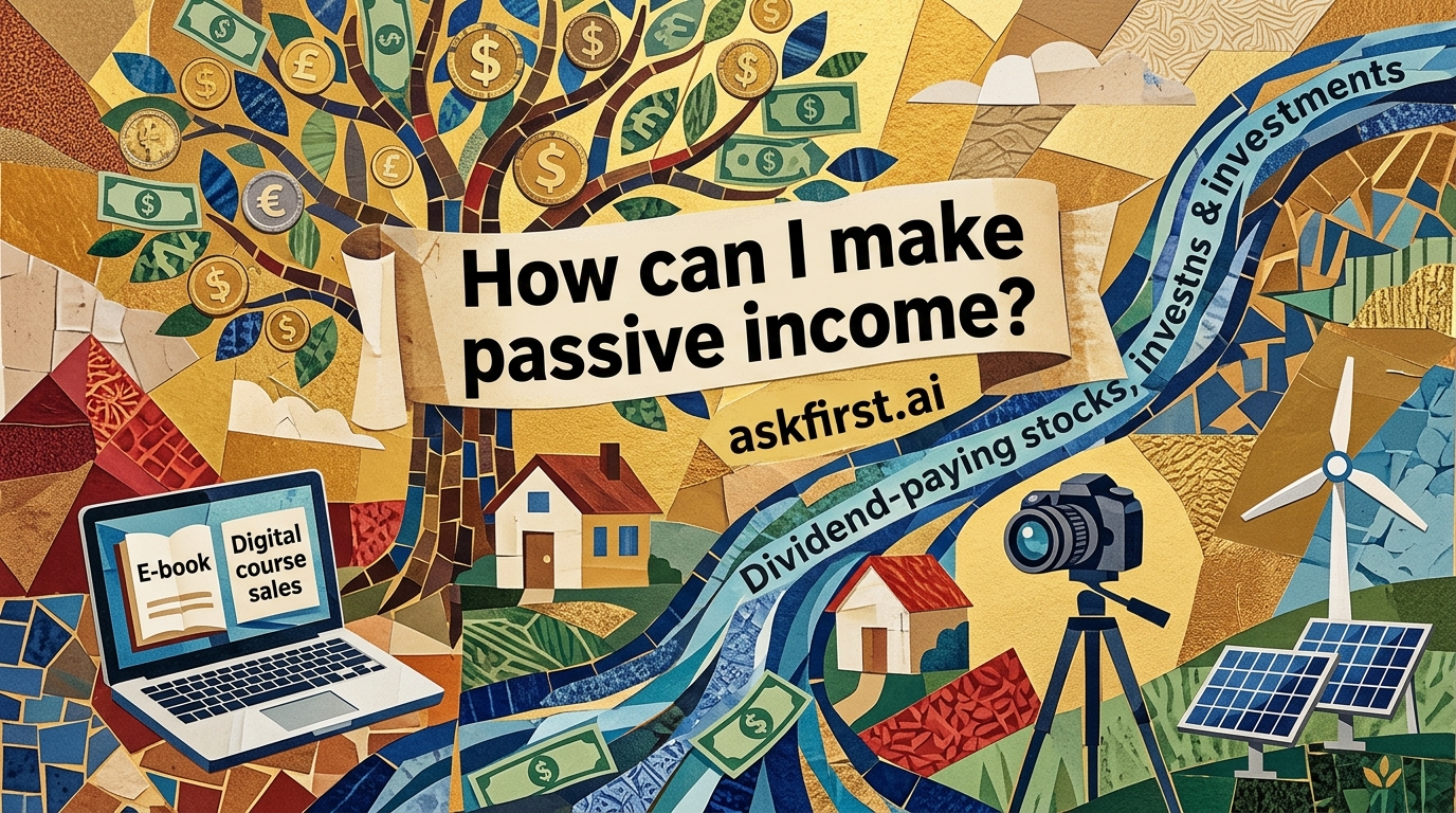 How can I make passive income? How can I make passive income?