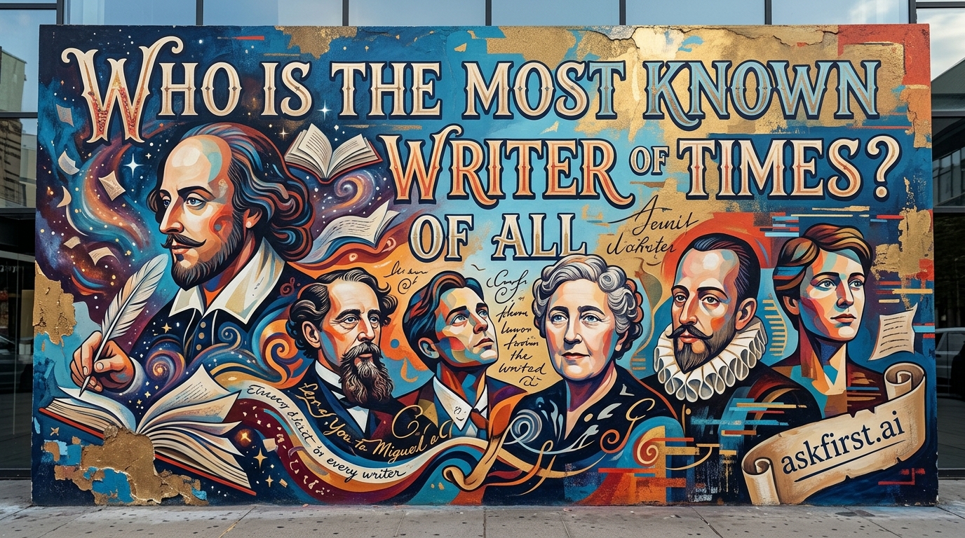 Who is the most known writer of all times? Who is the most known writer of all times?