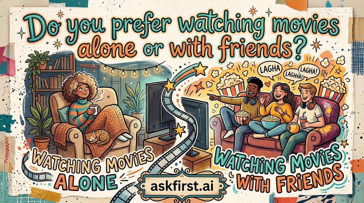 Do you prefer watching movies alone or with friends? Do you prefer watching movies alone or with friends?