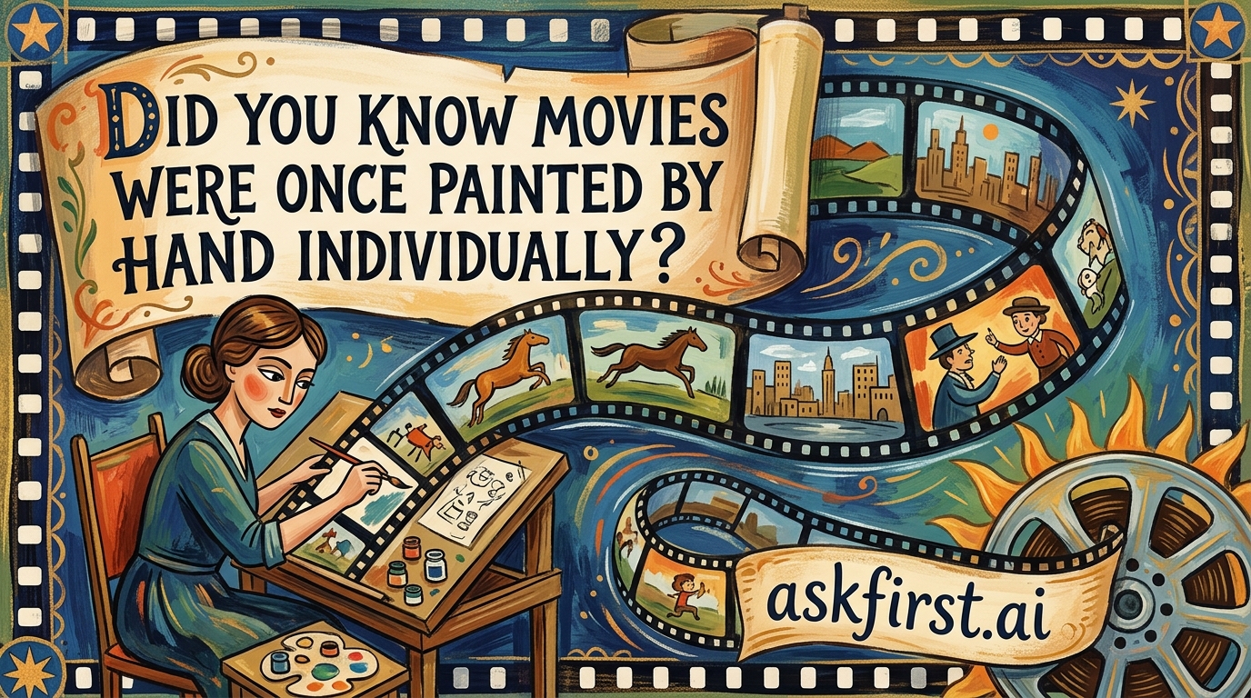Did you know movies were once painted by hand individually? Did you know movies were once painted by hand individually?
