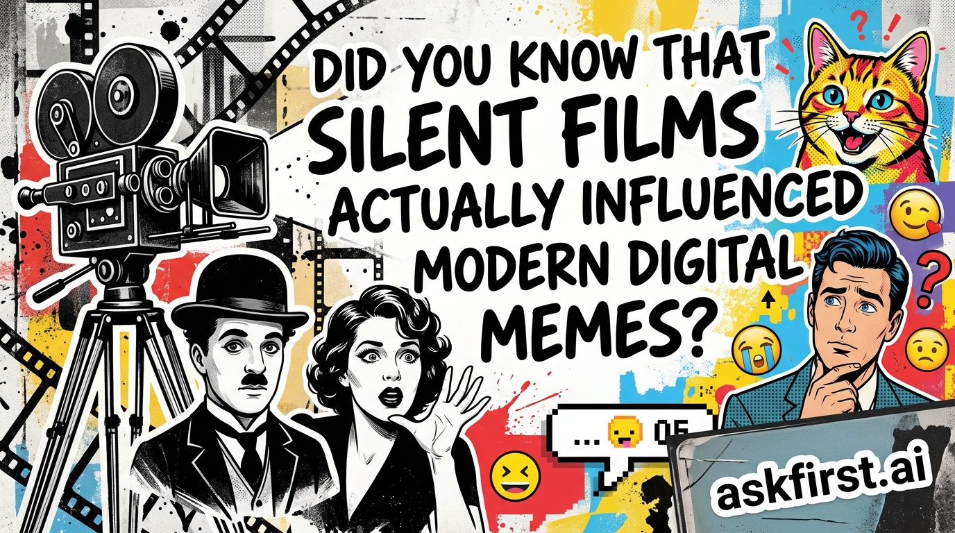 Did you know that silent films actually influenced modern digital memes? Did you know that silent films actually influenced modern digital memes?
