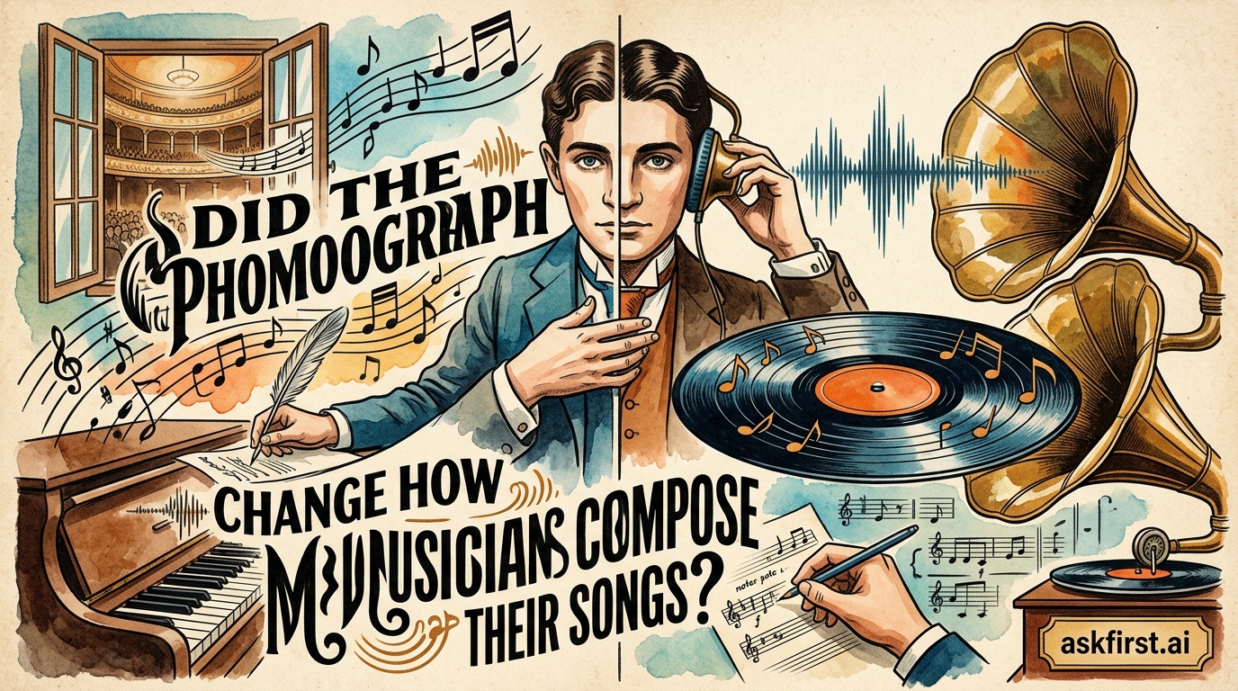 Did the phonograph change how musicians compose their songs? Did the phonograph change how musicians compose their songs?