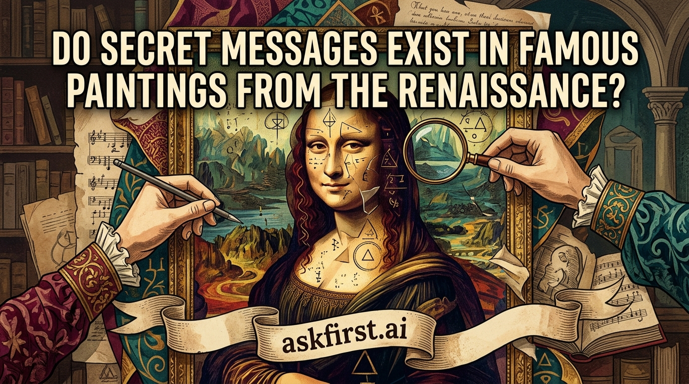 Do secret messages exist in famous paintings from the Renaissance? Do secret messages exist in famous paintings from the Renaissance?