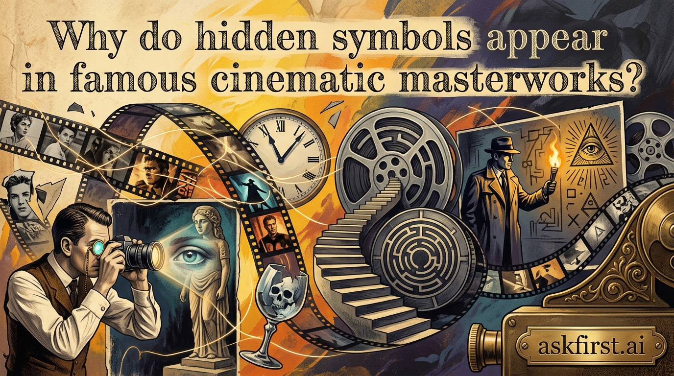 Why do hidden symbols appear in famous cinematic masterworks? Why do hidden symbols appear in famous cinematic masterworks?