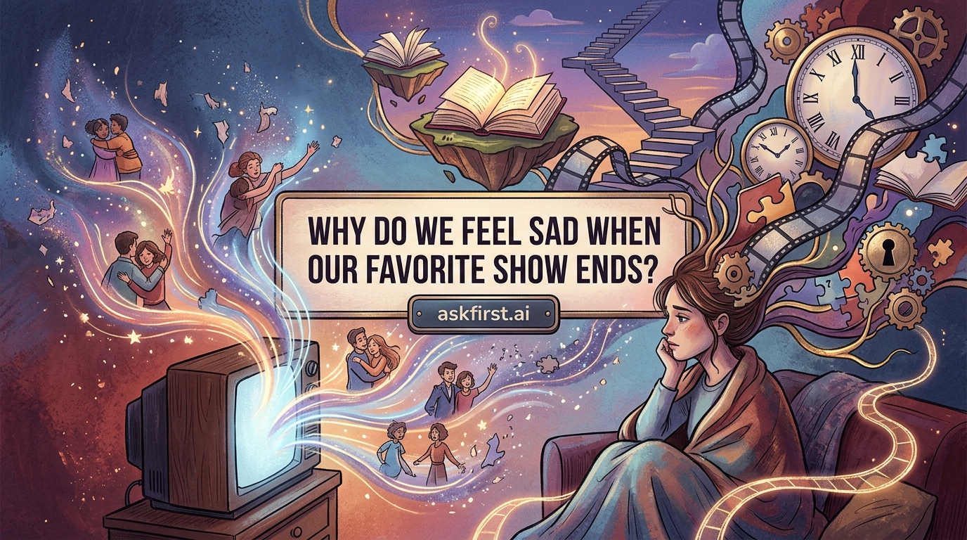 Why do we feel sad when our favorite show ends? Why do we feel sad when our favorite show ends?