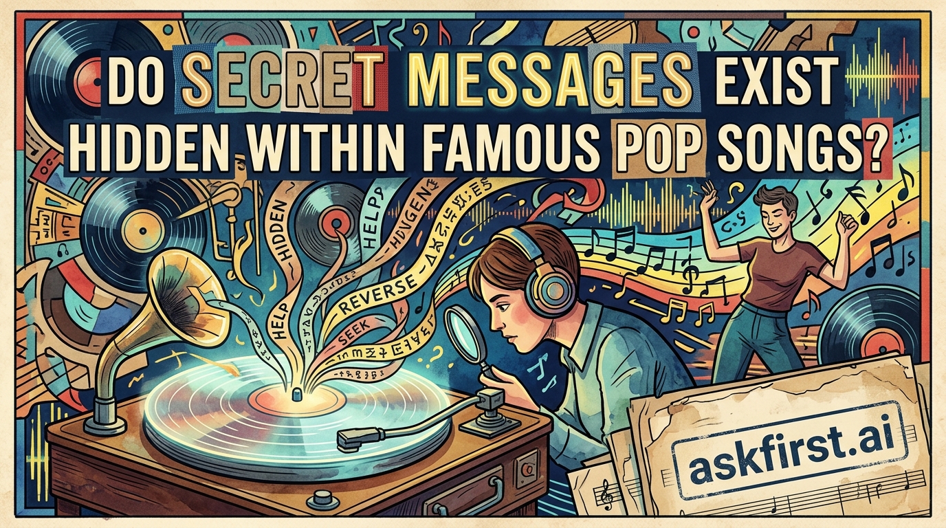 Do secret messages exist hidden within famous pop songs? Do secret messages exist hidden within famous pop songs?