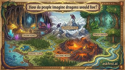 How do people imagine dragons would live?