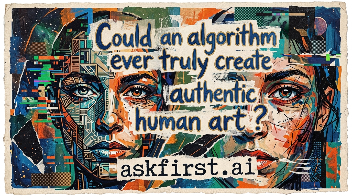 Could an algorithm ever truly create authentic human art? Could an algorithm ever truly create authentic human art?