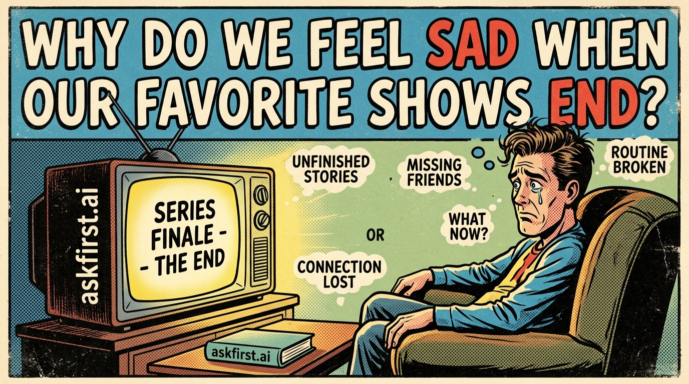 Why do we feel sad when our favorite shows end? Why do we feel sad when our favorite shows end?