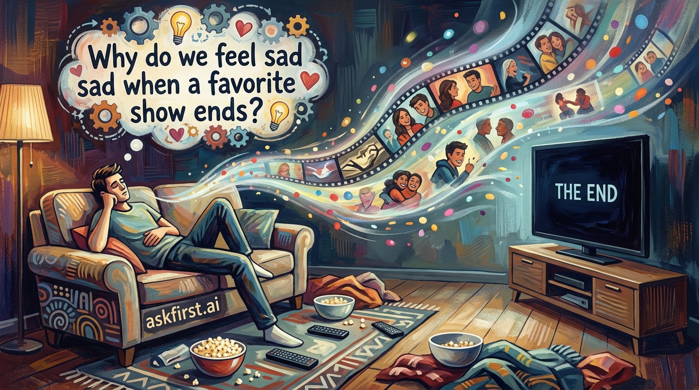 Why do we feel sad when a favorite show ends? Why do we feel sad when a favorite show ends?