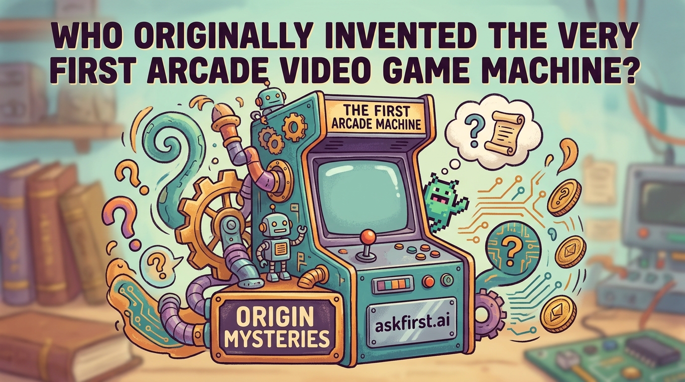 Who originally invented the very first arcade video game machine? Who originally invented the very first arcade video game machine?