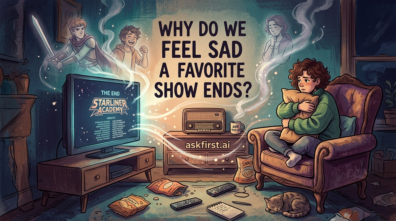 Why do we feel sad when a favorite show ends? Why do we feel sad when a favorite show ends?