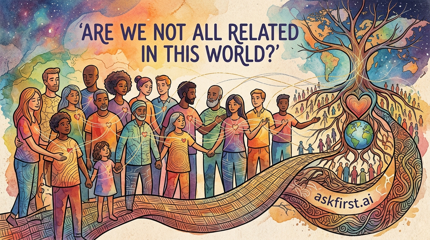 Are we not all related in this world? Are we not all related in this world?