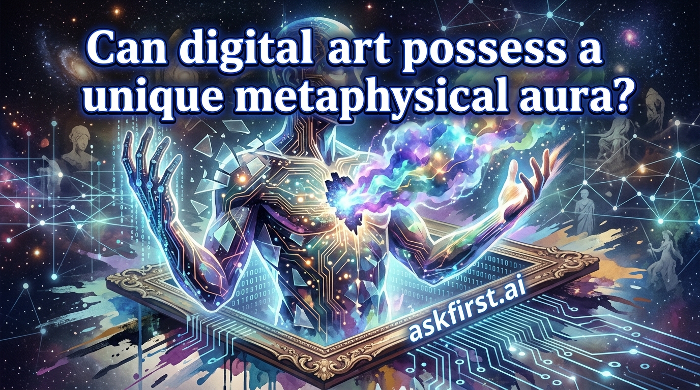 Can digital art possess a unique metaphysical aura? Can digital art possess a unique metaphysical aura?